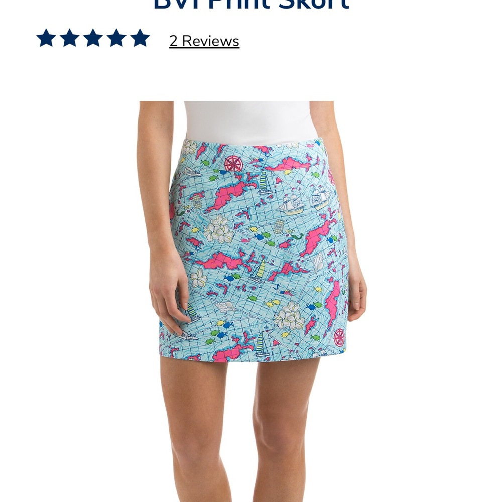 Vineyard Vines BVI Print Skort